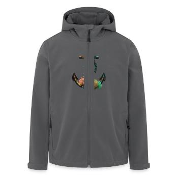 Maritimer Anker Mit Korallen Und Fischen - Recycelte Männer Softshell-Jacke von Stanley/Stella - Anthrazit - Vorne - AI Model Male 185 light (185cm)
