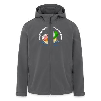 The Real Taste of Japan Ramen Bowl - Recycelte Männer Softshell-Jacke von Stanley/Stella - Anthrazit - Vorne - AI Model Male 185 light (185cm)