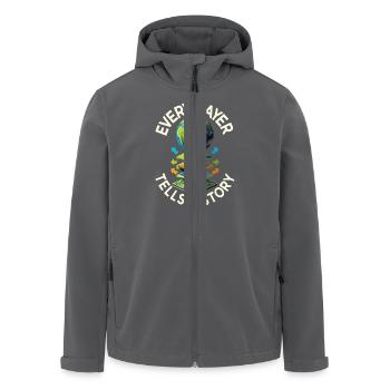 Geografische Informationssysteme Every Layer - Recycelte Männer Softshell-Jacke von Stanley/Stella - Anthrazit - Vorne - AI Model Male 185 light (185cm)