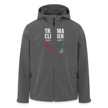 Forensic Cleaner Dark Humor Tatort Biohazard - Recycelte Männer Softshell-Jacke von Stanley/Stella - Anthrazit - Vorne - AI Model Male 185 light (185cm)