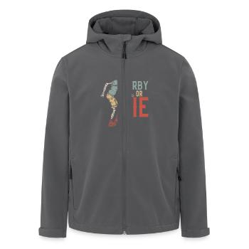 Derby Or Die Roller Derby Skating - Recycelte Männer Softshell-Jacke von Stanley/Stella - Anthrazit - Vorne - AI Model Male 185 light (185cm)