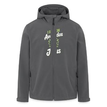 Coole Avocado für Christen - Recycelte Männer Softshell-Jacke von Stanley/Stella - Anthrazit - Vorne - AI Model Male 185 light (185cm)