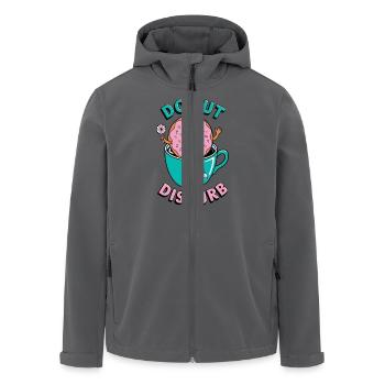 Donut Disturb Coffee and Doughnut - Recycelte Männer Softshell-Jacke von Stanley/Stella - Anthrazit - Vorne - AI Model Male 185 light (185cm)