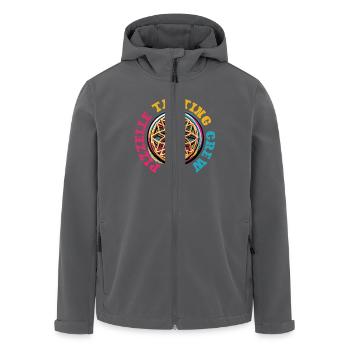 Pizzelle Tasting Crew Waffel Keks - Recycelte Männer Softshell-Jacke von Stanley/Stella - Anthrazit - Vorne - AI Model Male 185 light (185cm)