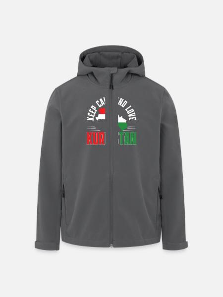 Kurde Kurden Keep Calm And Love Kurdistan - Recycelte Männer Softshell-Jacke von Stanley/Stella - Anthrazit