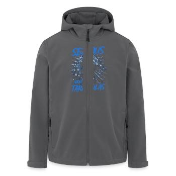 Ernst über Tarantulas Pet Spider Besitzer - Recycelte Männer Softshell-Jacke von Stanley/Stella - Anthrazit - Vorne - AI Model Male 185 light (185cm)