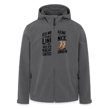Lindedance Line Dance Line Dancing - Recycelte Männer Softshell-Jacke von Stanley/Stella - Anthrazit - Vorne - AI Model Male 185 light (185cm)