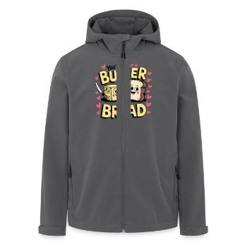 Butter and Bread Love - Recycelte Männer Softshell-Jacke von Stanley/Stella - Anthrazit - Vorne - AI Model Male 185 light (185cm)