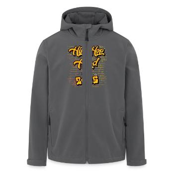 Hip-Hop Head seit 2005 - 20 Jahre True Vibes - Recycelte Männer Softshell-Jacke von Stanley/Stella - Anthrazit - Vorne - AI Model Male 185 light (185cm)