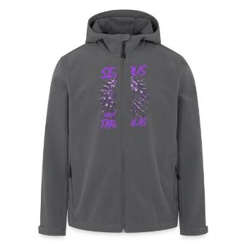 Ernst über Tarantulas Pet Spider Besitzer - Recycelte Männer Softshell-Jacke von Stanley/Stella - Anthrazit - Vorne - AI Model Male 185 light (185cm)