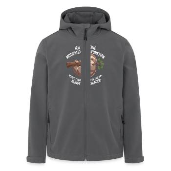 Ich habe eine Motivations-Dysfunktion - Recycelte Männer Softshell-Jacke von Stanley/Stella - Anthrazit - Vorne - AI Model Male 185 light (185cm)
