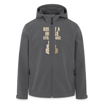 Erster Hauskäufer Geschenk Neuhause-besitzer Humor - Recycelte Männer Softshell-Jacke von Stanley/Stella - Anthrazit - Vorne - AI Model Male 185 light (185cm)