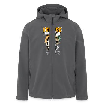 Leisure Summer Skull - Recycelte Männer Softshell-Jacke von Stanley/Stella - Anthrazit - Vorne - AI Model Male 185 light (185cm)
