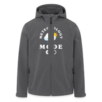 Funny Meteorology Wetterbegeisterte - Recycelte Männer Softshell-Jacke von Stanley/Stella - Anthrazit - Vorne - AI Model Male 185 light (185cm)