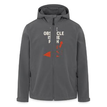 Der Weg Ist Das Hindernis: Stock Trader Trading - Recycelte Männer Softshell-Jacke von Stanley/Stella - Anthrazit - Vorne - AI Model Male 185 light (185cm)