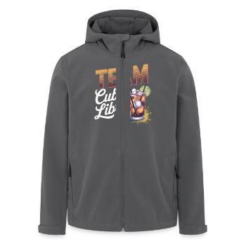 Cocktail Barkeeper Team Cuba Libre - Recycelte Männer Softshell-Jacke von Stanley/Stella - Anthrazit - Vorne - AI Model Male 185 light (185cm)