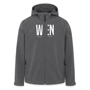 Wien Österreich - Recycelte Männer Softshell-Jacke von Stanley/Stella - Anthrazit - Vorne - AI Model Male 185 light (185cm)