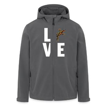 Salamanders Salamander - Recycelte Männer Softshell-Jacke von Stanley/Stella - Anthrazit - Vorne - AI Model Male 185 light (185cm)