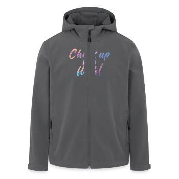 Boulderer Chalk Up Und Flash Bouldering - Recycelte Männer Softshell-Jacke von Stanley/Stella - Anthrazit - Vorne - AI Model Male 185 light (185cm)