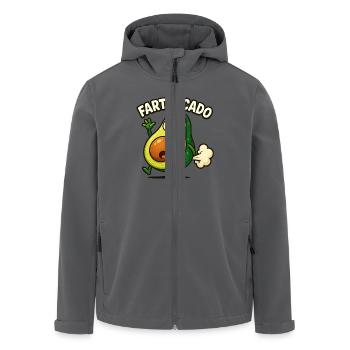 Lustige Avocado Furzen Pupsen Fartvocado - Recycelte Männer Softshell-Jacke von Stanley/Stella - Anthrazit - Vorne - AI Model Male 185 light (185cm)