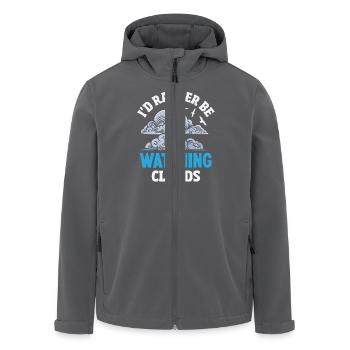 Funny Meteorology Wetterbegeisterte - Recycelte Männer Softshell-Jacke von Stanley/Stella - Anthrazit - Vorne - AI Model Male 185 light (185cm)