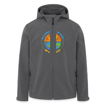 Pizzelle Waffel Keks - Recycelte Männer Softshell-Jacke von Stanley/Stella - Anthrazit - Vorne - AI Model Male 185 light (185cm)