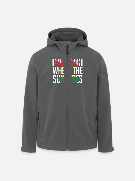 Kurdistan Where The Sun Rises Kurde Kurden - Recycelte Männer Softshell-Jacke von Stanley/Stella - Anthrazit