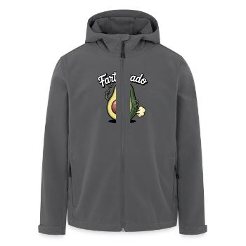 Lustige Avocado Furzen Pupsen Fartvocado - Recycelte Männer Softshell-Jacke von Stanley/Stella - Anthrazit - Vorne - AI Model Male 185 light (185cm)