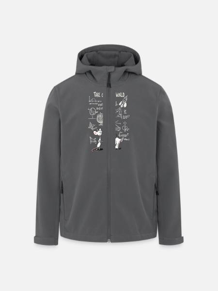Weltübernahme – Schlauer Mäuse-Masterplan - Recycelte Männer Softshell-Jacke von Stanley/Stella - Anthrazit