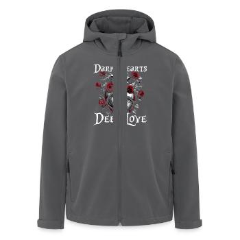 Dark Romance Booktok Dark Hearts Deep Love - Recycelte Männer Softshell-Jacke von Stanley/Stella - Anthrazit - Vorne - AI Model Male 185 light (185cm)