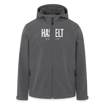 Hasselt Belgien - Recycelte Männer Softshell-Jacke von Stanley/Stella - Anthrazit - Vorne - AI Model Male 185 light (185cm)