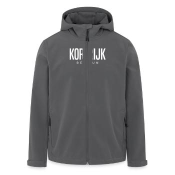 Kortrijk Belgien - Recycelte Männer Softshell-Jacke von Stanley/Stella - Anthrazit - Vorne - AI Model Male 185 light (185cm)