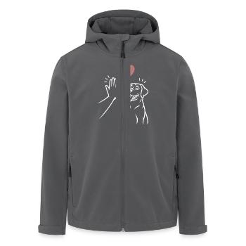 Labrador high five - Recycelte Männer Softshell-Jacke von Stanley/Stella - Anthrazit - Vorne - AI Model Male 185 light (185cm)