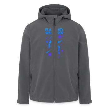 Weltraum-nerd-design Galaxien-erkunder Kosmischer - Recycelte Männer Softshell-Jacke von Stanley/Stella - Anthrazit - Vorne - AI Model Male 185 light (185cm)