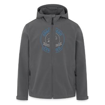 Weltraum-nerd-design Galaxien-erkunder Kosmischer - Recycelte Männer Softshell-Jacke von Stanley/Stella - Anthrazit - Vorne - AI Model Male 185 light (185cm)