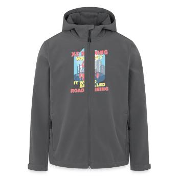 XC Running Cross Country Running - Recycelte Männer Softshell-Jacke von Stanley/Stella - Anthrazit - Vorne - AI Model Male 185 light (185cm)