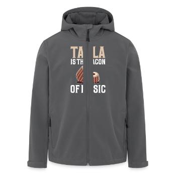 Tabla Ist Der Speck Der Musik - Recycelte Männer Softshell-Jacke von Stanley/Stella - Anthrazit - Vorne - AI Model Male 185 light (185cm)