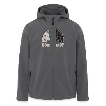 Alien Conspiracy Theory Design - Recycelte Männer Softshell-Jacke von Stanley/Stella - Anthrazit - Vorne - AI Model Male 185 light (185cm)