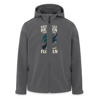 Nicht Alle Helden Tragen Capes Flossen Taucher - Recycelte Männer Softshell-Jacke von Stanley/Stella - Anthrazit - Vorne - AI Model Male 185 light (185cm)