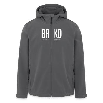 Brcko Bosnien und Herzegowina - Recycelte Männer Softshell-Jacke von Stanley/Stella - Anthrazit - Vorne - AI Model Male 185 light (185cm)