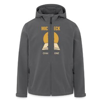 Der Audiobook Narration Club Audio Storyteller - Recycelte Männer Softshell-Jacke von Stanley/Stella - Anthrazit - Vorne - AI Model Male 185 light (185cm)