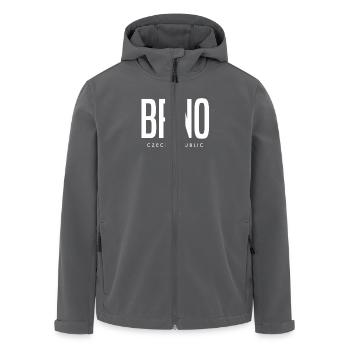 Brno Tschechien - Recycelte Männer Softshell-Jacke von Stanley/Stella - Anthrazit - Vorne - AI Model Male 185 light (185cm)