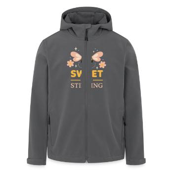 Soft Girl Defese Leaue Pastell Power Feminine - Recycelte Männer Softshell-Jacke von Stanley/Stella - Anthrazit - Vorne - AI Model Male 185 light (185cm)