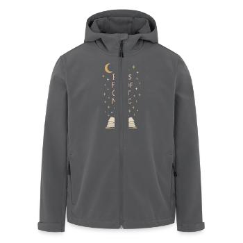 Journaling Aesthetic Creative Planer Life Writing - Recycelte Männer Softshell-Jacke von Stanley/Stella - Anthrazit - Vorne - AI Model Male 185 light (185cm)