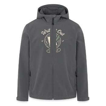 Journaling Aesthetic Creative Planer Life Writing - Recycelte Männer Softshell-Jacke von Stanley/Stella - Anthrazit - Vorne - AI Model Male 185 light (185cm)