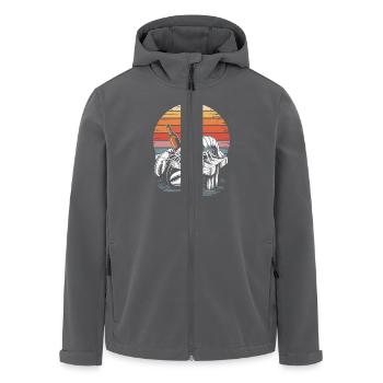 Hummer und Bier - Recycelte Männer Softshell-Jacke von Stanley/Stella - Anthrazit - Vorne - AI Model Male 185 light (185cm)