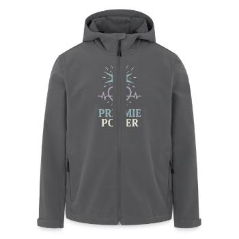 Nicu Parent Pride Preemie Warrior Neugeborene - Recycelte Männer Softshell-Jacke von Stanley/Stella - Anthrazit - Vorne - AI Model Male 185 light (185cm)