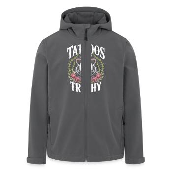Opossum-possum-tattoos Sind Trashig - Recycelte Männer Softshell-Jacke von Stanley/Stella - Anthrazit - Vorne - AI Model Male 185 light (185cm)
