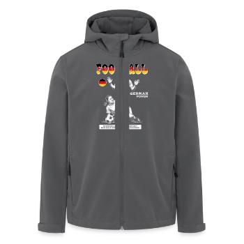 German Fußballspielerin Shirt: Faulspiel mit Folge - Recycelte Männer Softshell-Jacke von Stanley/Stella - Anthrazit - Vorne - AI Model Male 185 light (185cm)