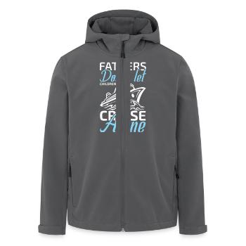 fathers don't let childrens cruise alone - Recycelte Männer Softshell-Jacke von Stanley/Stella - Anthrazit - Vorne - AI Model Male 185 light (185cm)